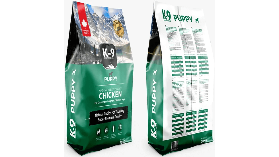 K-9 Professional Puppy Chicken hrana za pse, 20 kg