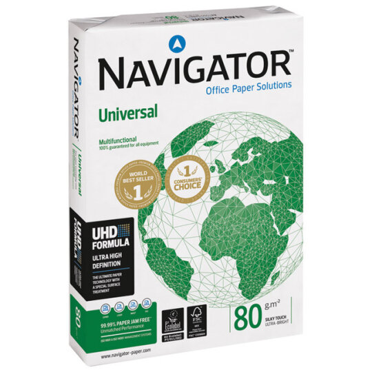 Fotokopirni papir A4 Navigator, visokokvalitetan papir, 80g, 5001 (2)