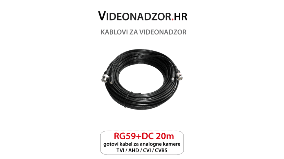 Gotovi kabel za videonadzor 20m